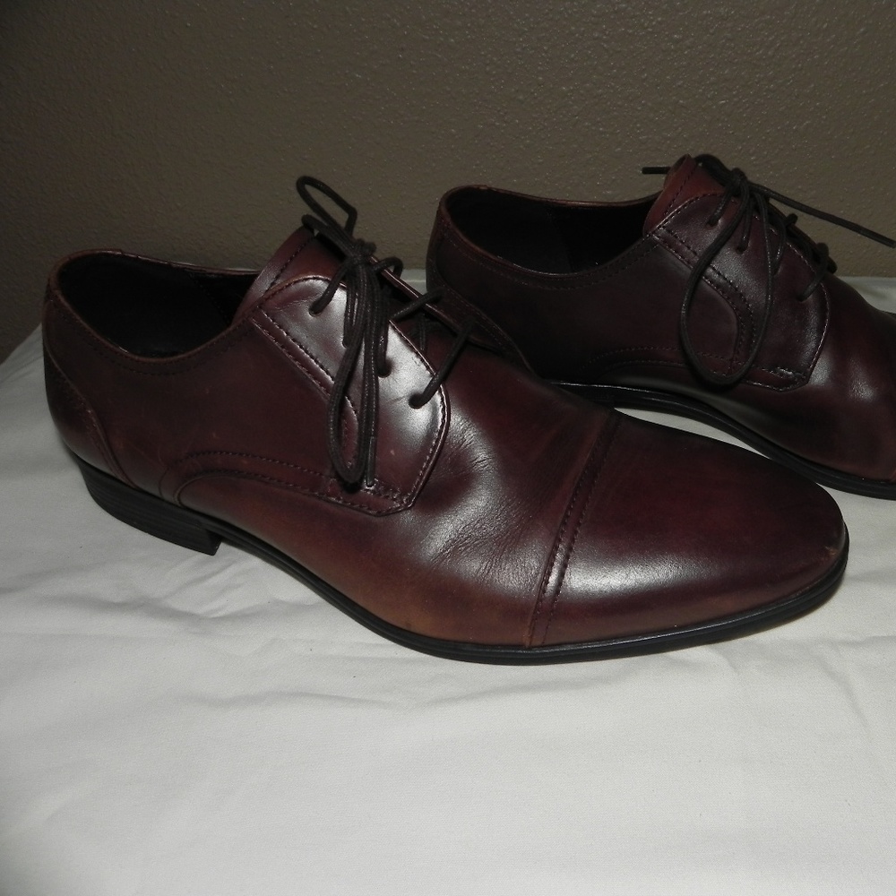 Kenneth Cole DETER-MIN-ED LEATHER CAP-TOE OXFORD - Picture 2 of 7